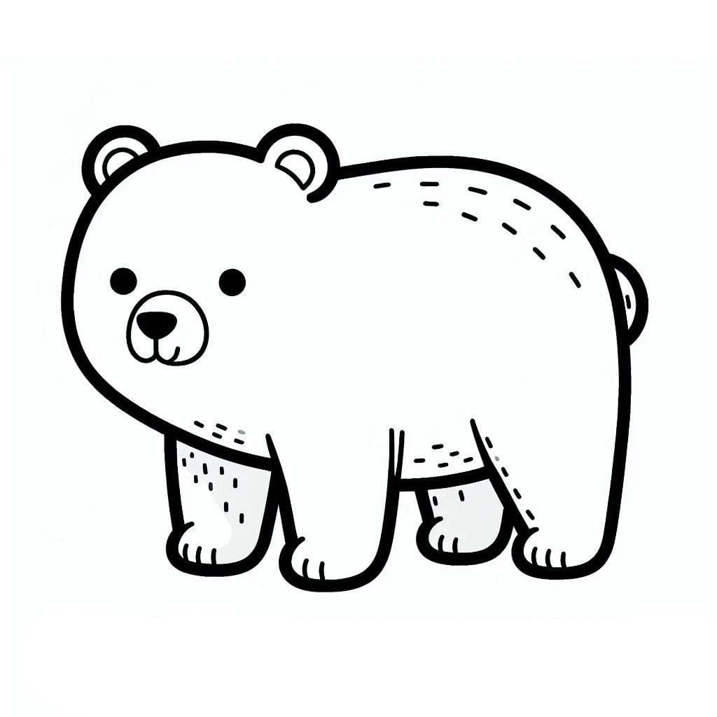 Free printable Bear coloring page #217194 from Animals collection