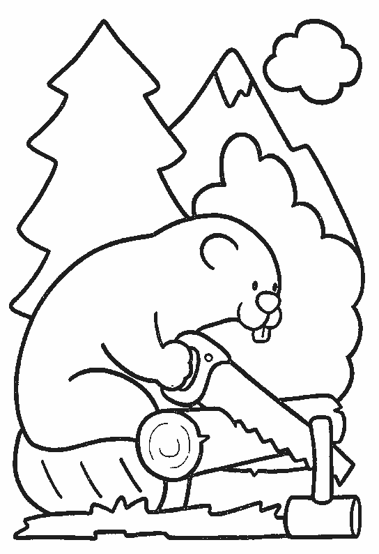 Coloring page: Beaver (Animals) #1595 - Free Printable Coloring Pages