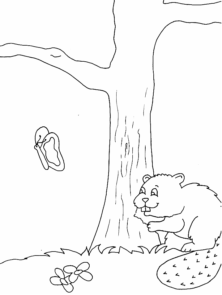 Coloring page: Beaver (Animals) #1629 - Free Printable Coloring Pages