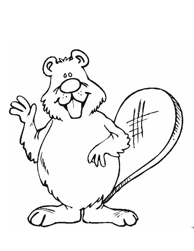 Coloring page: Beaver (Animals) #1630 - Printable coloring pages