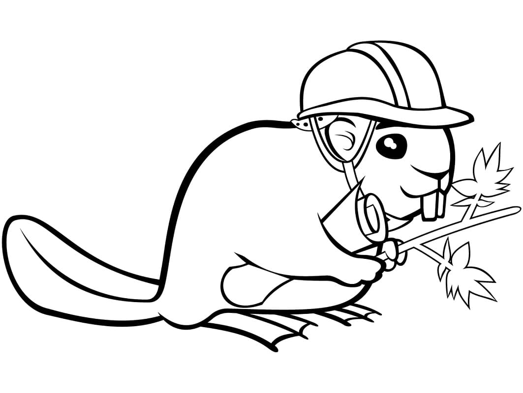 Free printable Beaver coloring page #207232 from Animals collection