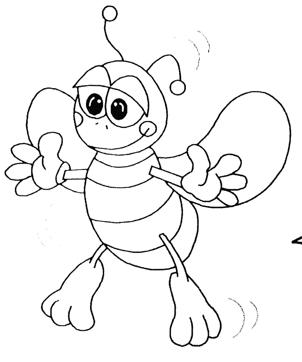 Coloring page: Bee (Animals) #102 - Printable coloring pages