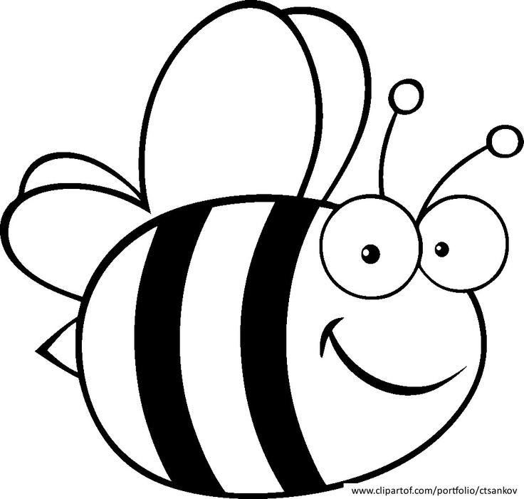 Coloring page: Bee (Animals) #106 - Free Printable Coloring Pages