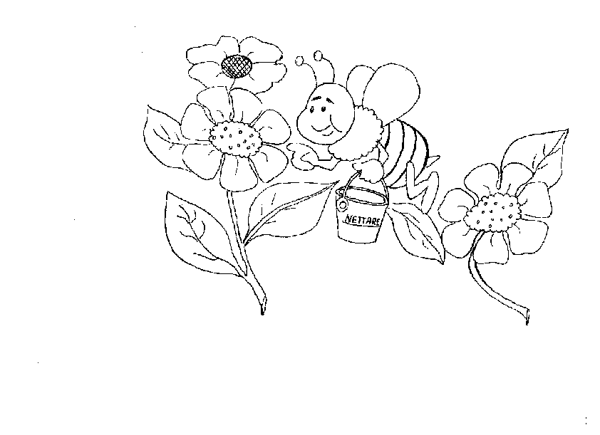 Coloring page: Bee (Animals) #110 - Printable coloring pages