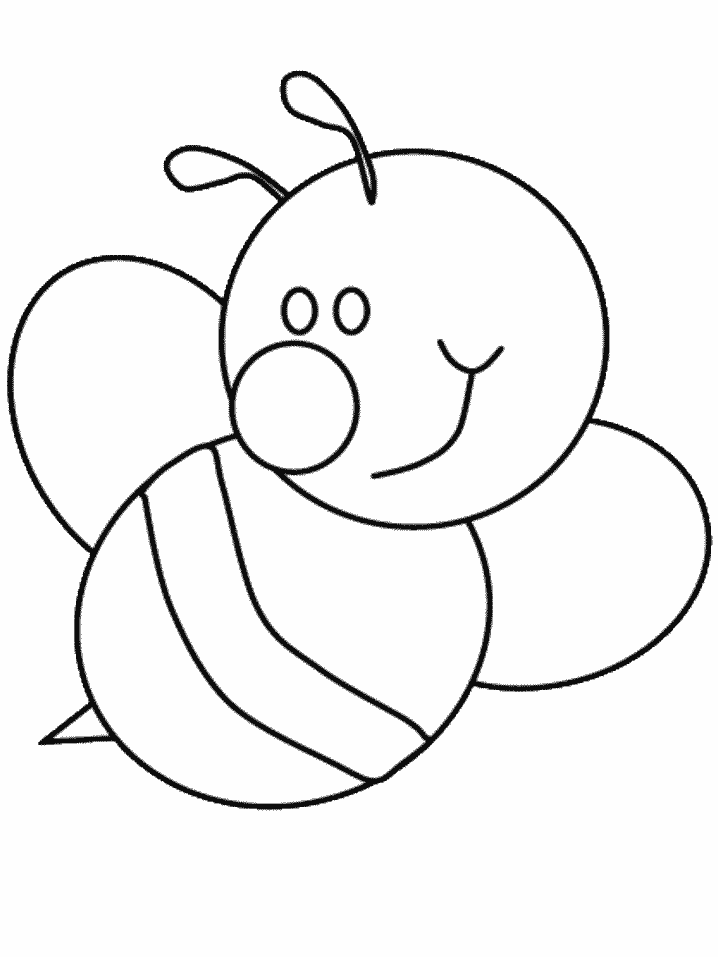 Coloring page: Bee (Animals) #112 - Free Printable Coloring Pages