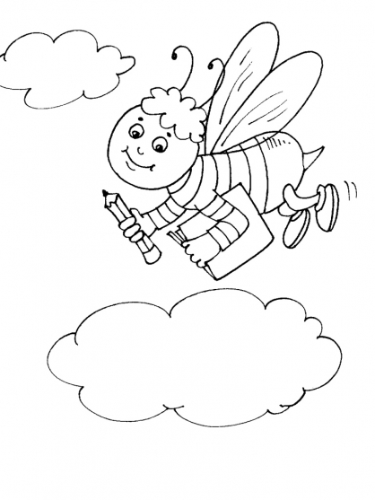 Coloring page: Bee (Animals) #151 - Printable coloring pages