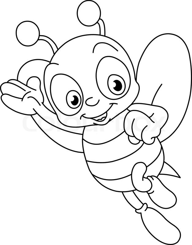 Coloring page: Bee (Animals) #162 - Free Printable Coloring Pages