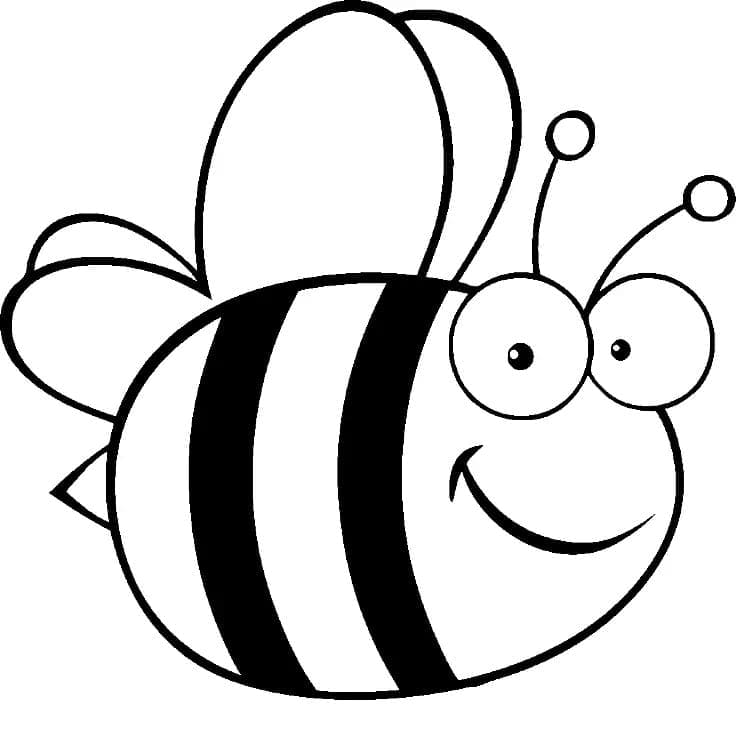 Free printable Bee coloring page #184199 from Animals collection