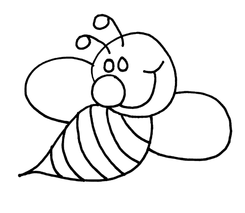 Coloring page: Bee (Animals) #78 - Free Printable Coloring Pages
