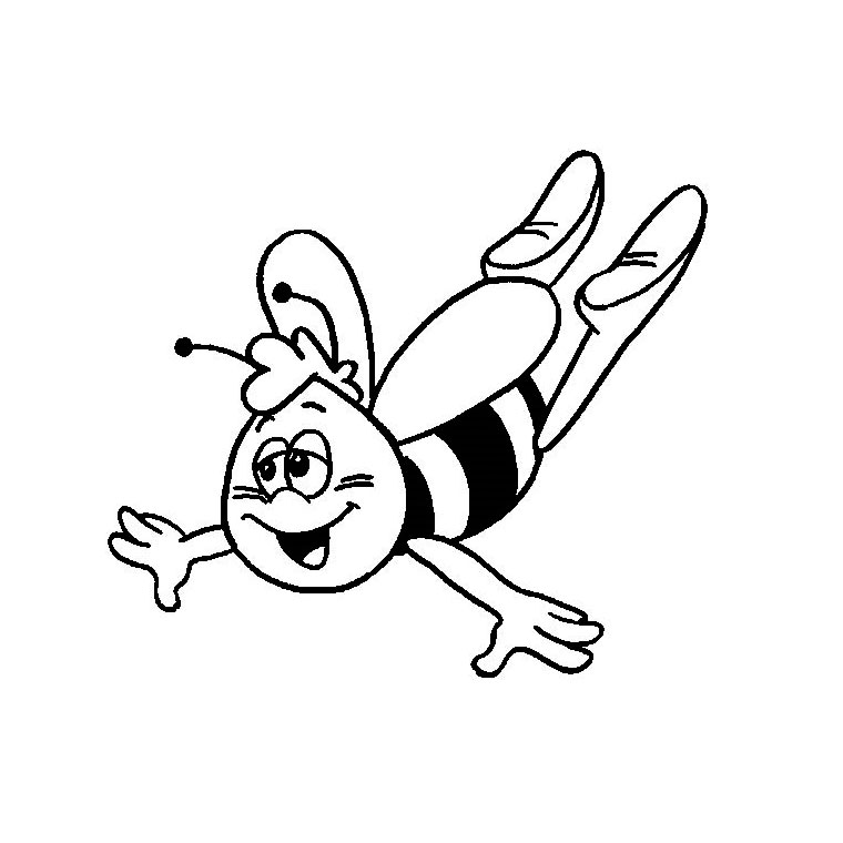 Coloring page: Bee (Animals) #80 - Free Printable Coloring Pages