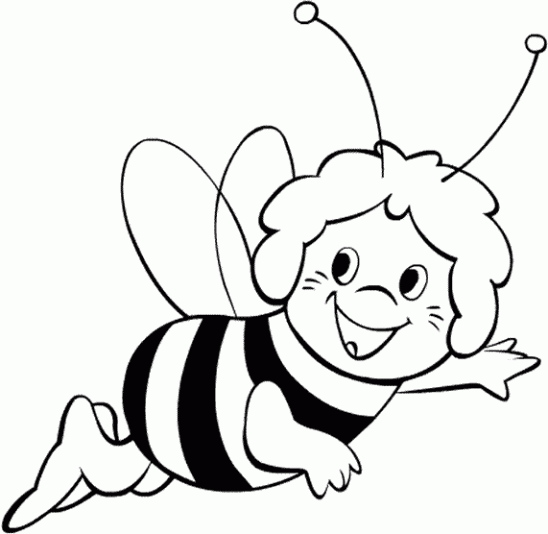 Coloring page: Bee (Animals) #89 - Free Printable Coloring Pages