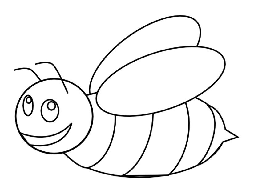 Coloring page: Bee (Animals) #90 - Free Printable Coloring Pages