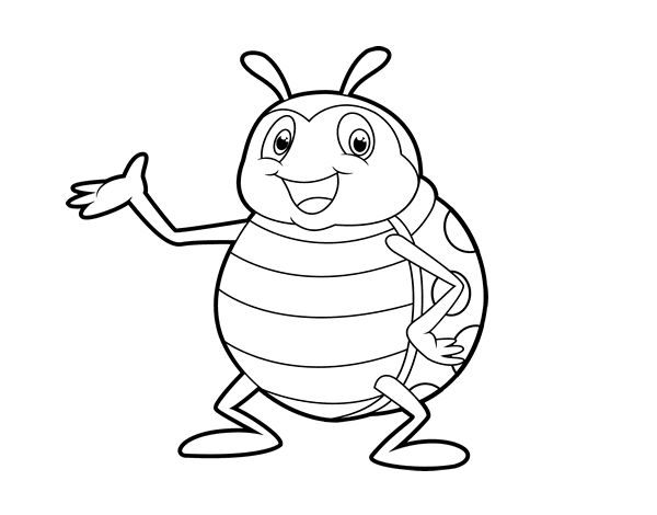 Coloring page: Bettle (Animals) #3433 - Printable coloring pages