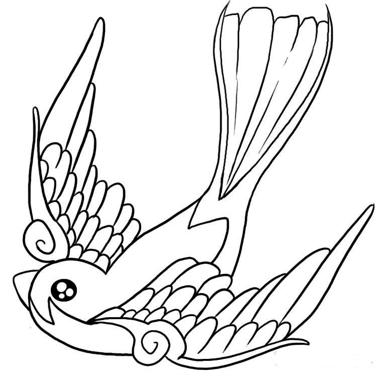 Coloring page: Birds (Animals) #11875 - Printable coloring pages