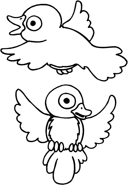 Coloring page: Birds (Animals) #11912 - Printable coloring pages