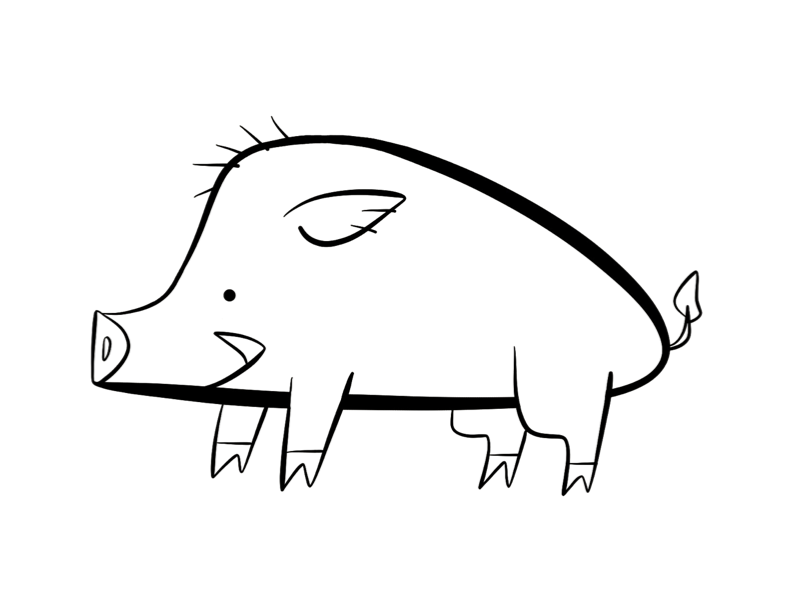 Boar #14718 (Animals) – Printable coloring pages