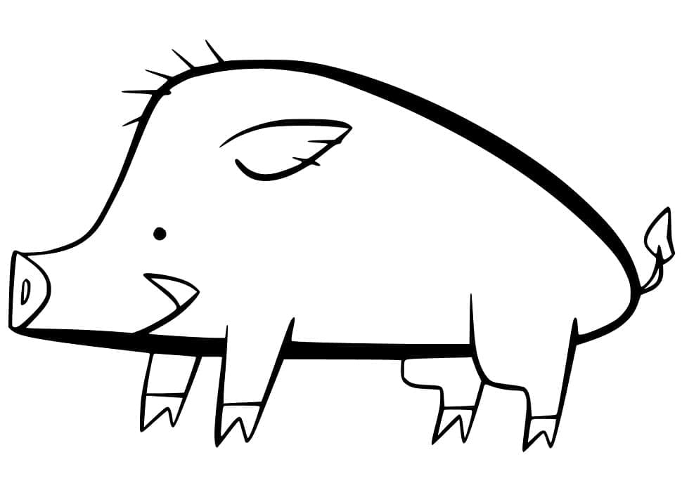 Free printable Boar coloring page #205365 from Animals collection