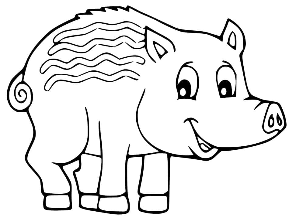 Free printable Boar coloring page #205378 from Animals collection