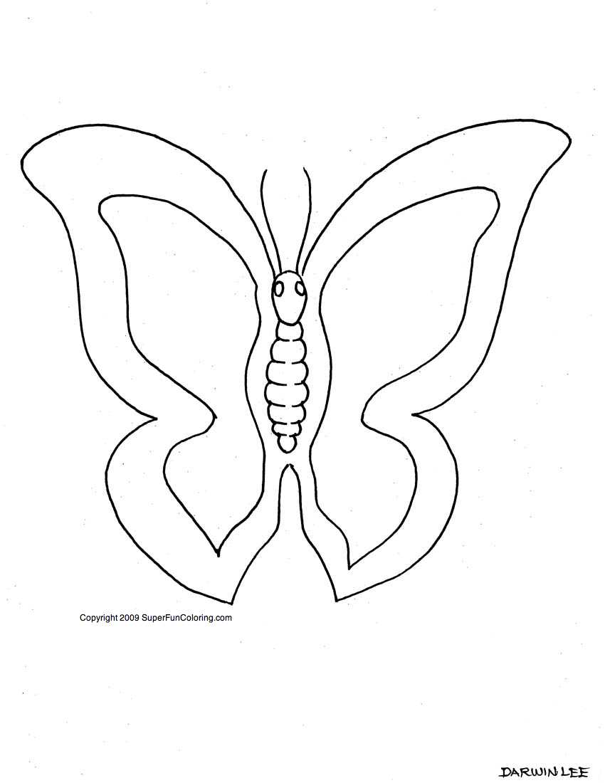 Coloring page: Butterfly (Animals) #15772 - Free Printable Coloring Pages