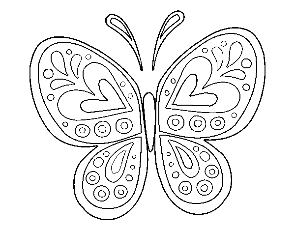 Coloring page: Butterfly (Animals) #15778 - Free Printable Coloring Pages