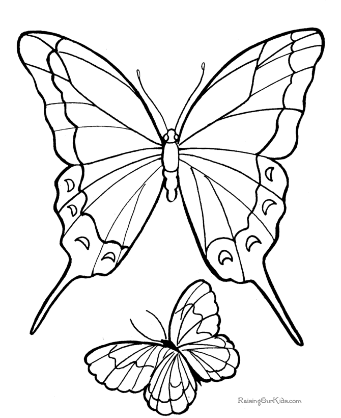 Coloring page: Butterfly (Animals) #15797 - Free Printable Coloring Pages