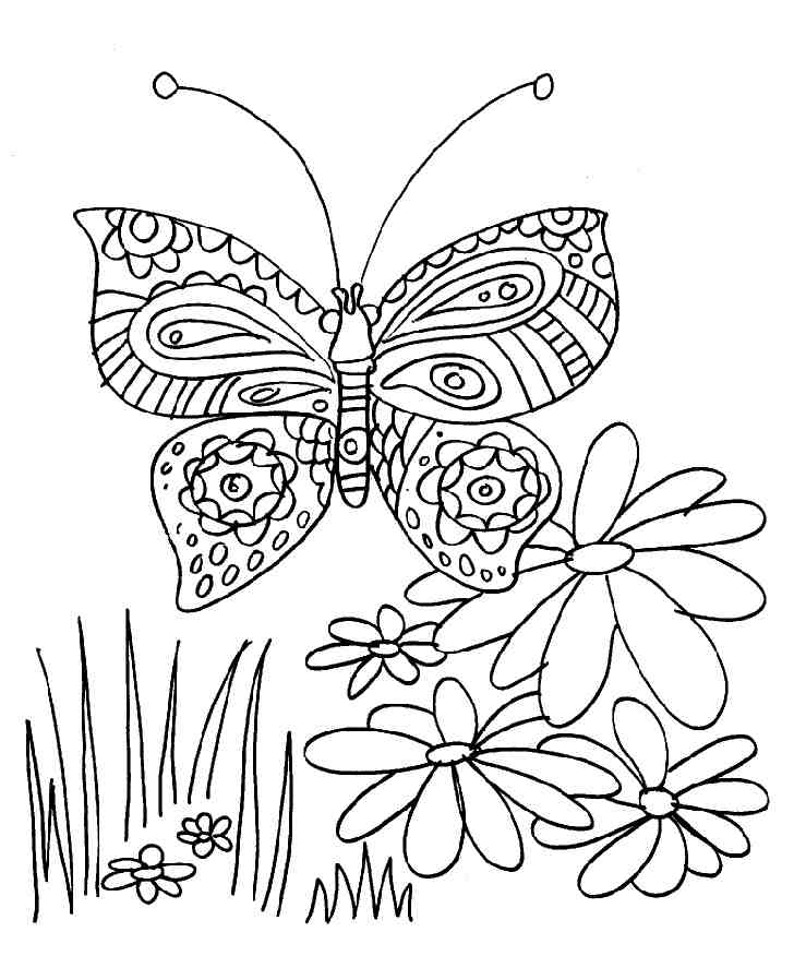 Coloring page: Butterfly (Animals) #15832 - Free Printable Coloring Pages