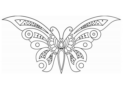 Coloring page: Butterfly (Animals) #15851 - Free Printable Coloring Pages