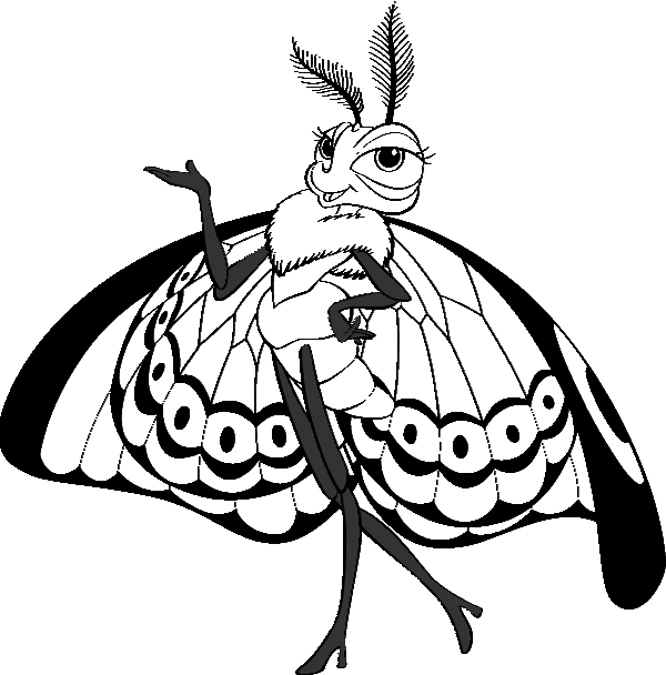 Coloring page: Butterfly (Animals) #15853 - Printable coloring pages