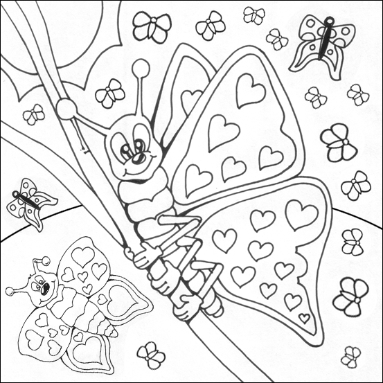Coloring page: Butterfly (Animals) #15859 - Free Printable Coloring Pages