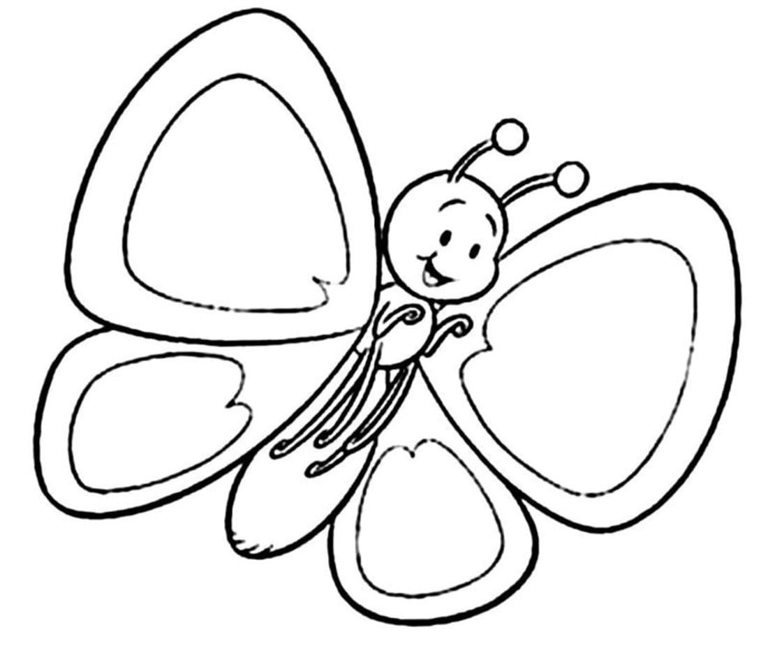 Free printable Butterfly coloring page #175093 from Animals collection