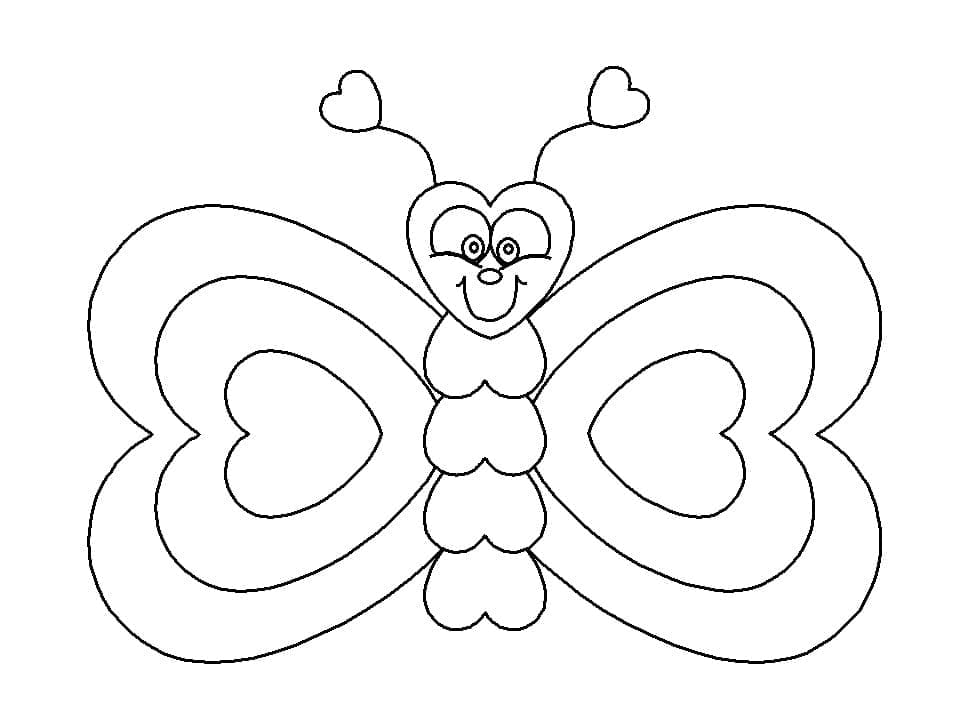 Free printable Butterfly coloring page #175094 from Animals collection