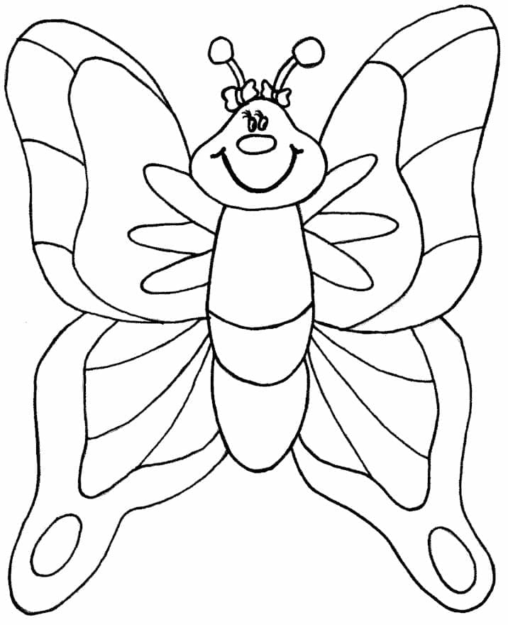 Free printable Butterfly coloring page #175110 from Animals collection