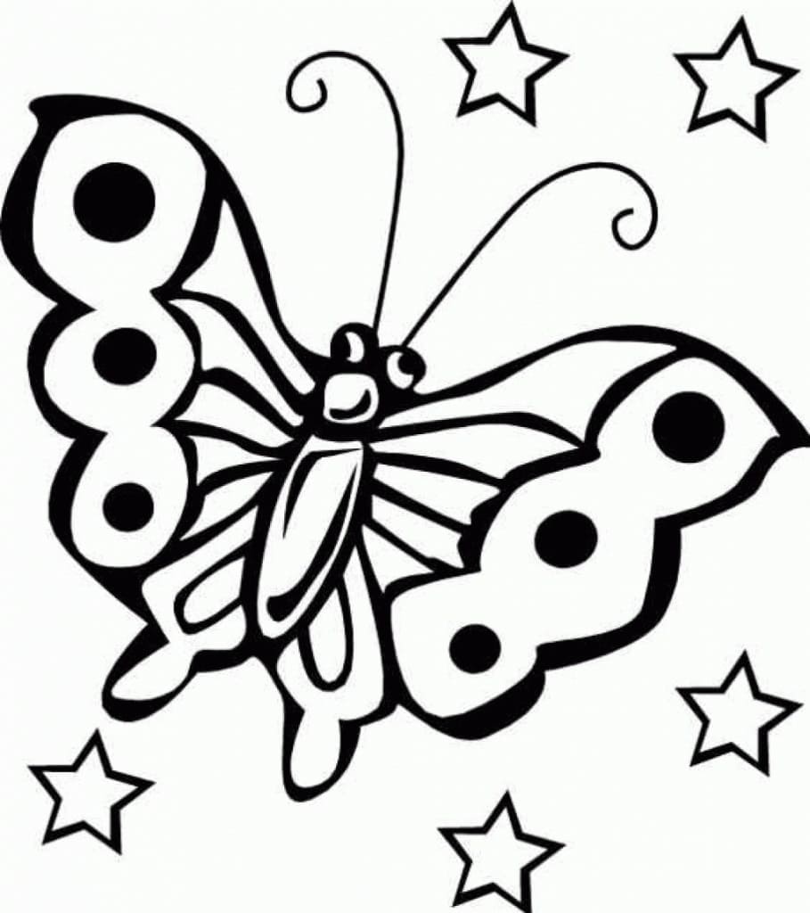 Free printable Butterfly coloring page #215724 from Animals collection