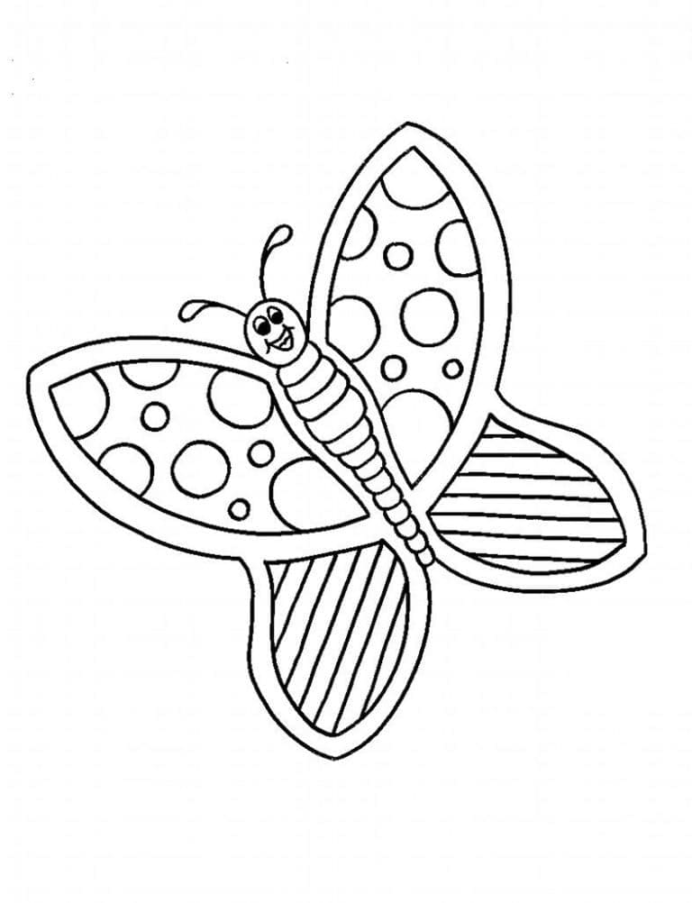 Free printable Butterfly coloring page #215725 from Animals collection
