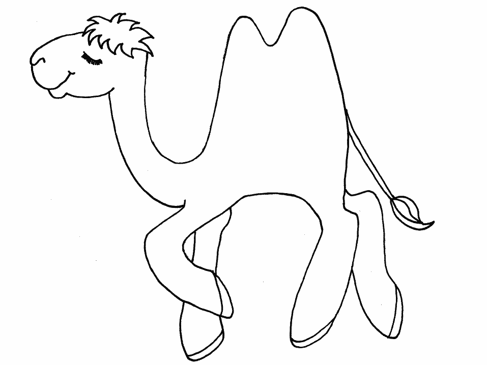 Drawing Camel #1662 (Animals) – Printable coloring pages