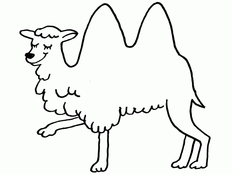 Coloring page: Camel (Animals) #1683 - Printable coloring pages