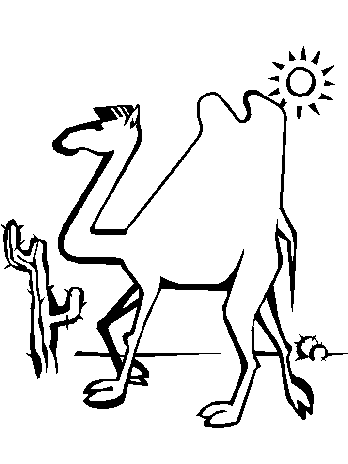 Coloring page: Camel (Animals) #1687 - Free Printable Coloring Pages