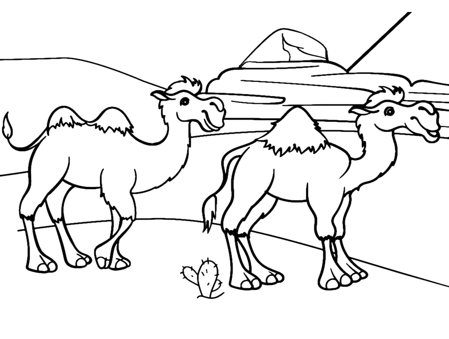 Free printable Camel coloring page #205472 from Animals collection