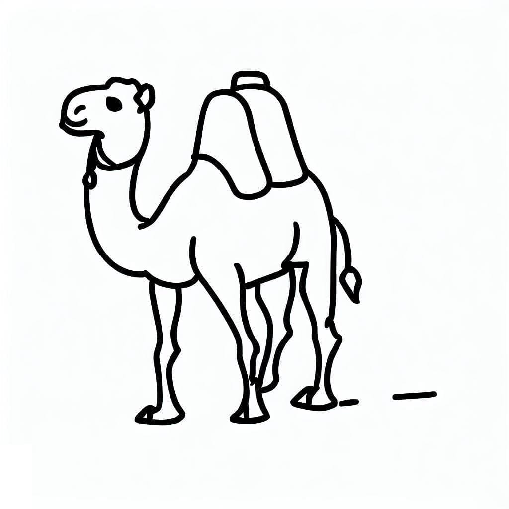 Free printable Camel coloring page #205504 from Animals collection Free printable Camel coloring page #205504 from Animals collection