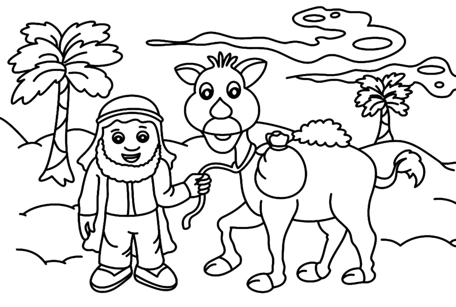 Free printable Camel coloring page #205514 from Animals collection