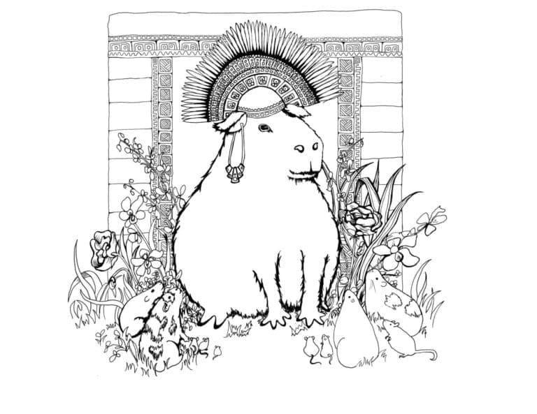 Free printable Capybara coloring page #207596 from Animals collection