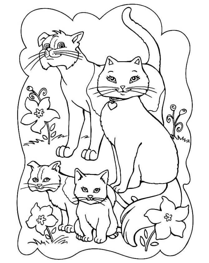Free printable Cat coloring page #174979 from Animals collection
