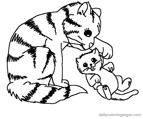 Coloring page: Cat (Animals) #1766 - Free Printable Coloring Pages