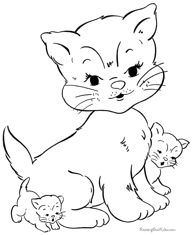 Coloring page: Cat (Animals) #1794 - Free Printable Coloring Pages