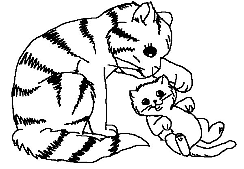 Coloring page: Cat (Animals) #1799 - Free Printable Coloring Pages
