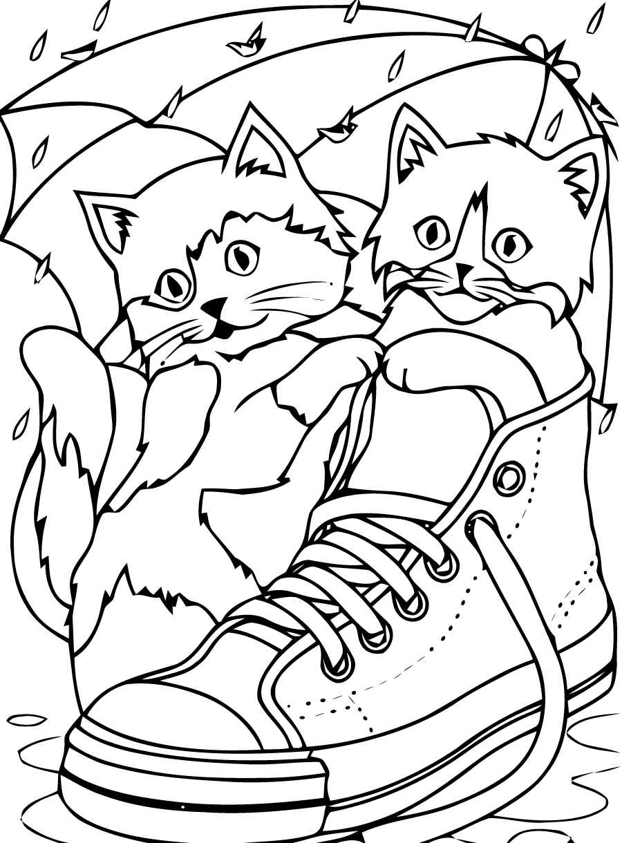 Coloring page: Cat (Animals) #1800 - Free Printable Coloring Pages