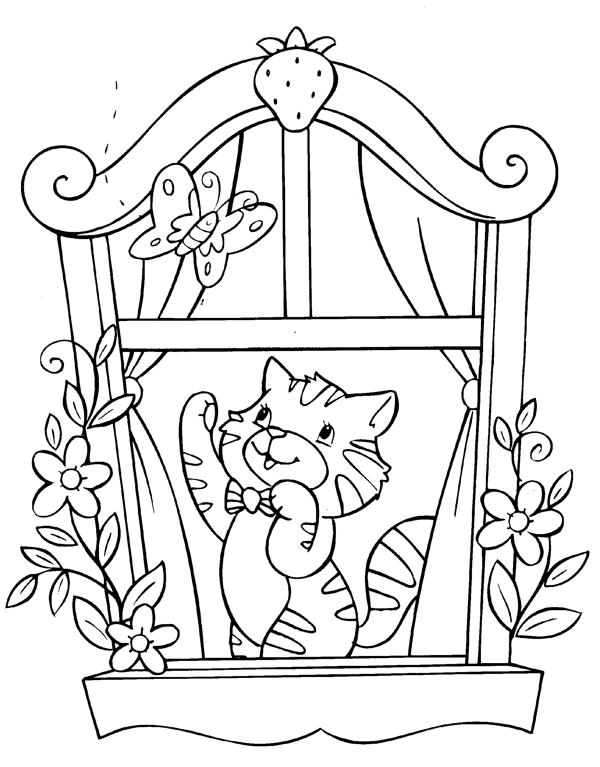 Coloring page: Cat (Animals) #1845 - Free Printable Coloring Pages
