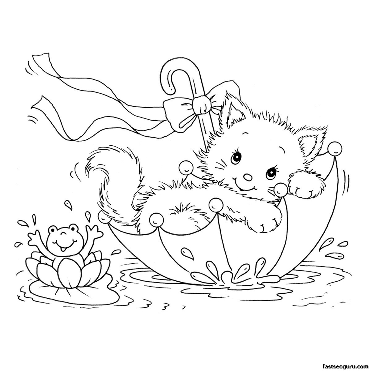 Drawing Cat 20 Animals – Printable coloring pages