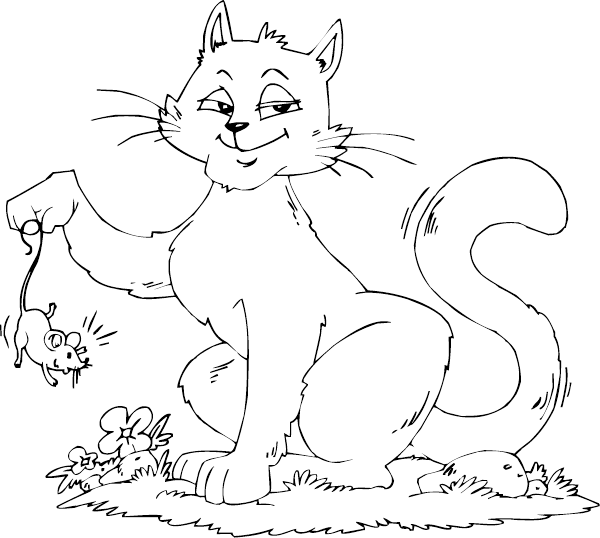 Coloring page: Cat (Animals) #1866 - Printable coloring pages