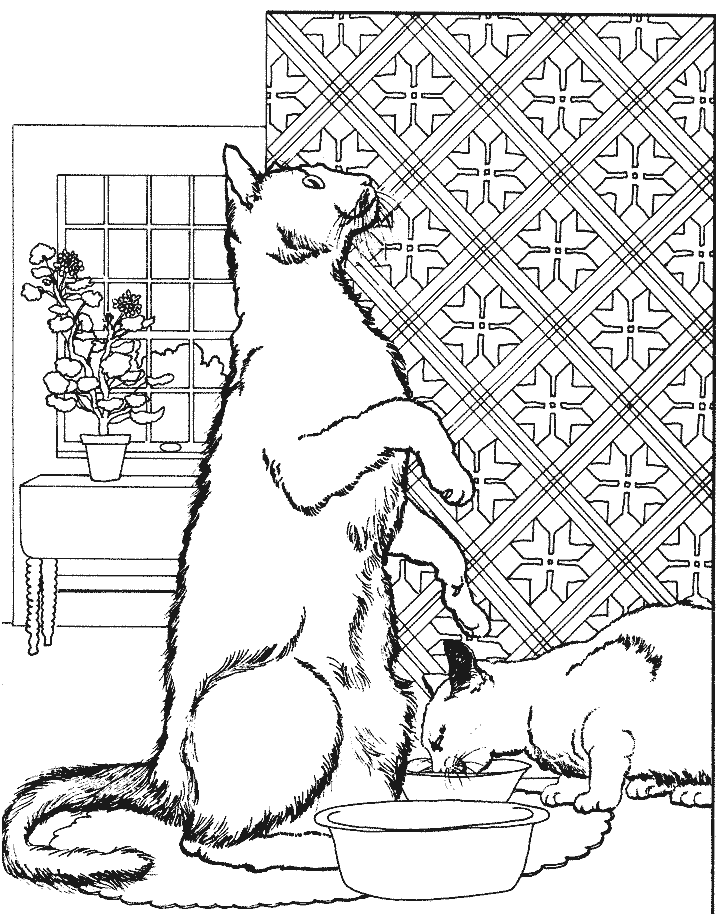 Coloring page: Cat (Animals) #1947 - Free Printable Coloring Pages
